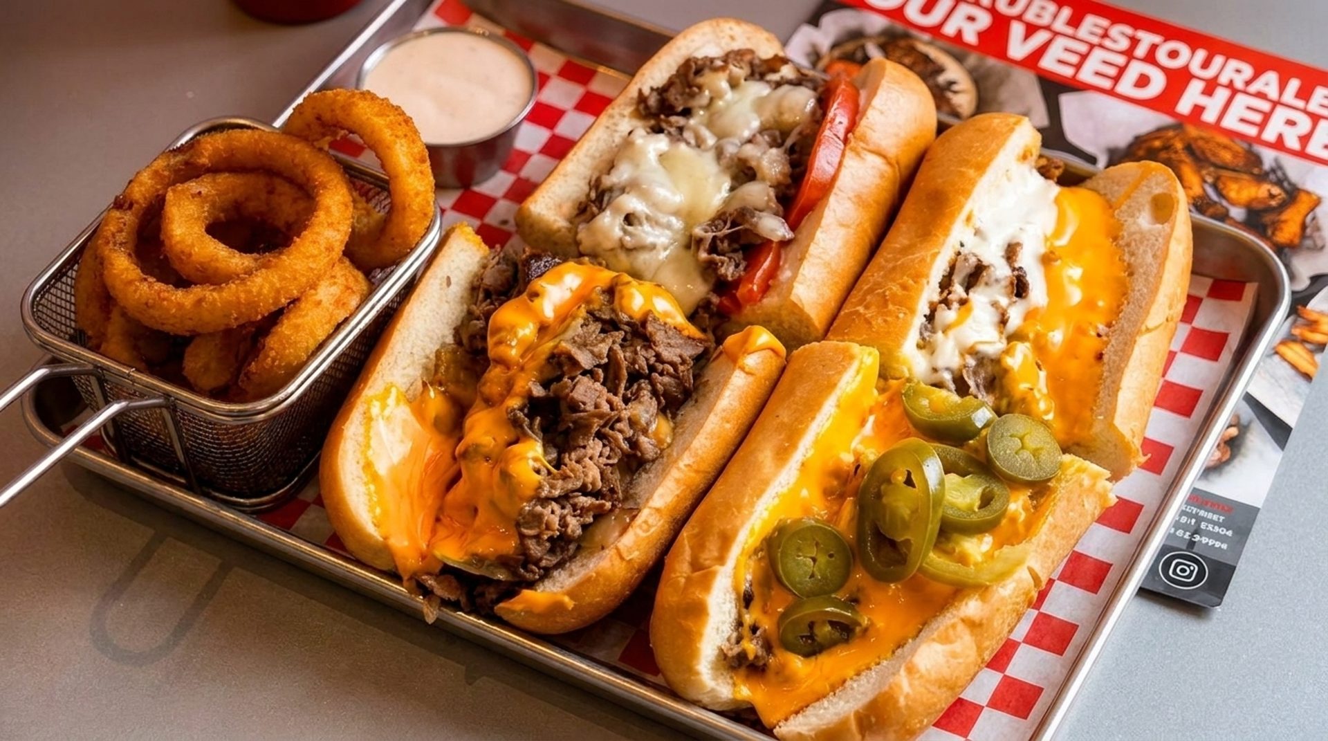 Order the Cheese Steak Basket
