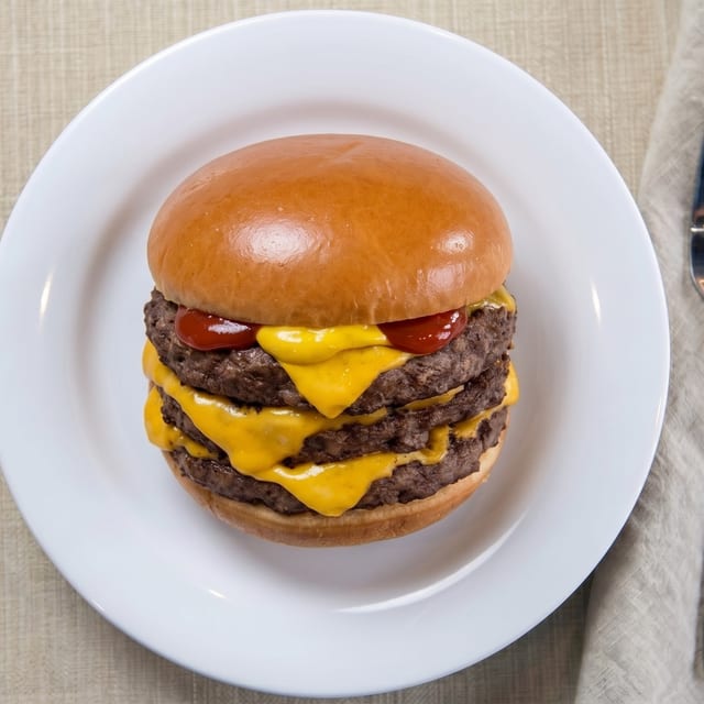 Triple Cheeseburger.