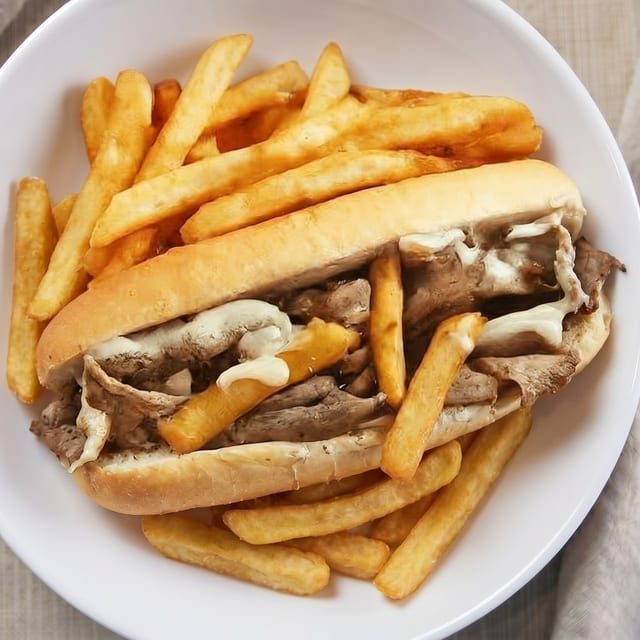French Fry Cheesesteak.