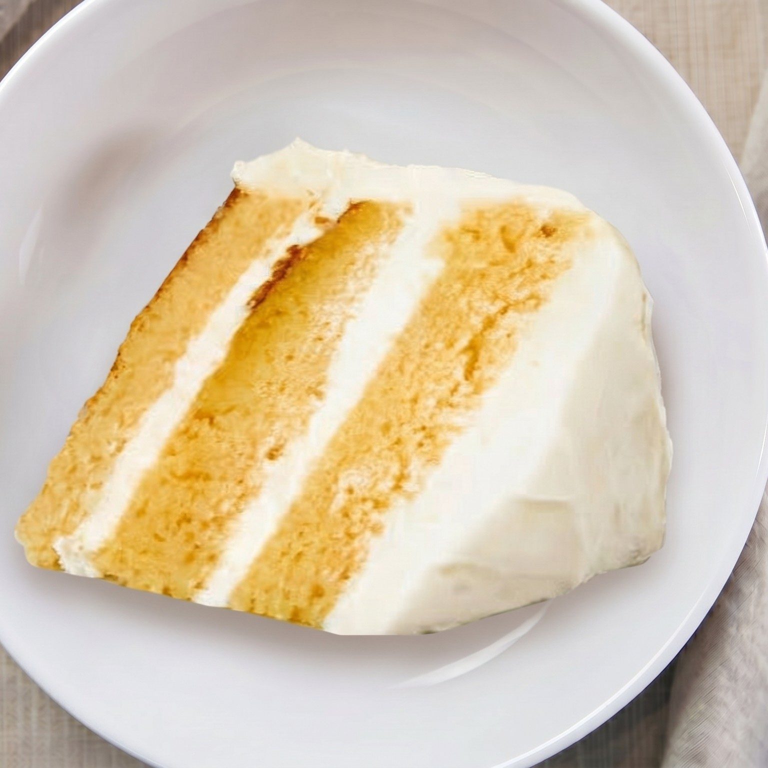 Homemade Vanilla Cake.