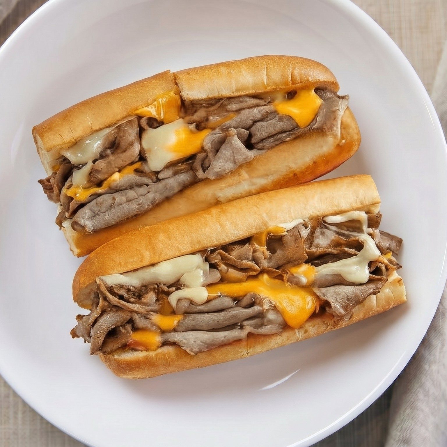 Four Cheese Cheesesteak.