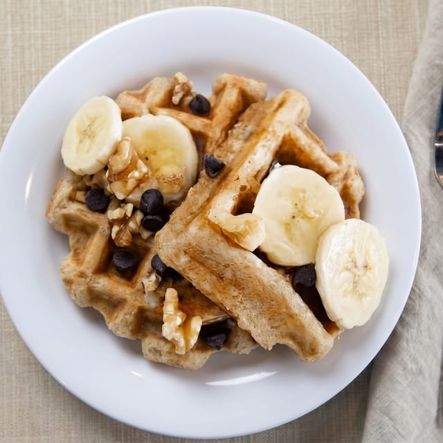 The Nutty Banana Waffle.